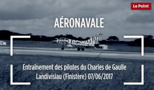 Aéronavale : entraînement des pilotes du Charles de Gaulle