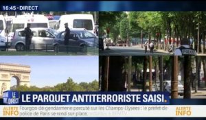 Fourgon de gendarmerie percuté sur les Champs-Élysées: la section antiterroriste du parquet saisie