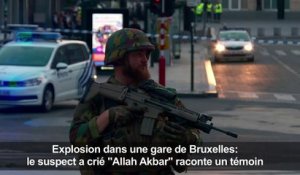 Explosion à Bruxelles: le suspect a crié "Allah Akbar"