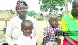 Après être séparés, de jeunes Ivoiriens retrouvent leur famille