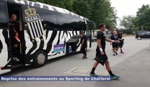 Les joueurs du Sporting de Charleroi sont de retour à l’entraînement