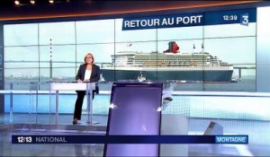 Saint-Nazaire : retour au port pour le Queen Mary 2
