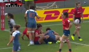 France 7 féminines bat l'Espagne à Clermont