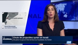 Chute de projectiles syrien en Israël: situation toujours très tendue sur le plateau du Golan