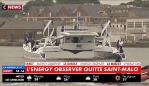 Energy Observer a quitté Saint-Malo