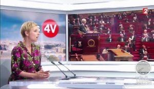 Les 4 Vérités - Autain (la France insoumise) : "Macron n'a pas la majorité dans le pays"