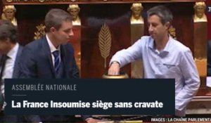 Assemblée nationale : des députés de la France Insoumise siègent sans cravate