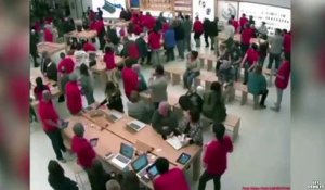 Panique dans un Apple store après un coup de feu