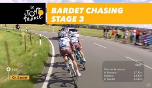 Bardet en chasse / chasing - Étape 3 / Stage 3 - Tour de France 2017
