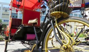 Drancy :  visite de la ville en triporteur carrosse