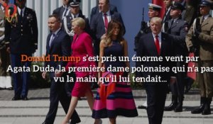 Donald Trump prend un énorme vent par la première dame polonaise