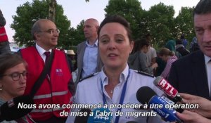 Plus de 2000 migrants évacués de leur campement à Paris