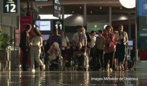 Arrivée en France des premières familles de réfugiés Syriens et Irakiens