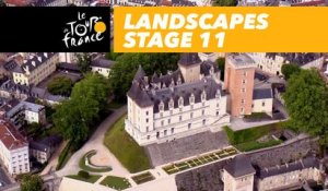 Paysages du jour / Landscapes of the day - Étape 11 / Stage 11 - Tour de France 2017