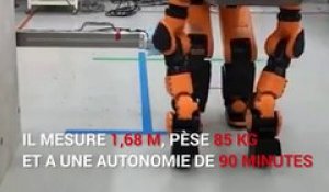 Un robot bipède conçu par Honda pour intervenir en cas de catastrophe naturelle