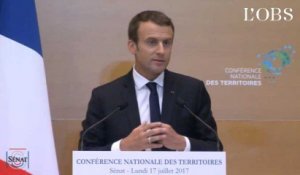 Les 6 points à retenir de Macron à la conférence sur le territoire