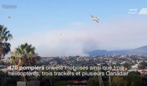 Castagniers: l'incendie qui menaçait des habitations est "sous contrôle"