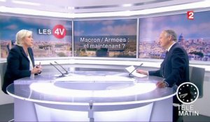 Les 4 Vérités - Macron a "commis plusieurs fautes graves successives", affirme Le Pen