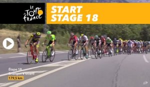 Départ / Start - Étape 18 / Stage 18 - Tour de France 2017