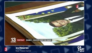 Quand le portrait d'Emmanuel Macron pose problème