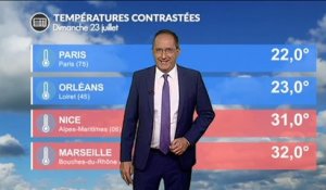 Météo dimanche : frais au nord, soleil au sud