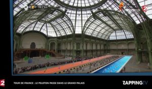 Tour de France 2017 : le peloton passe dans le Grand Palais, des images inédites ! (vidéo)