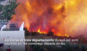 Incendies dans le sud de la France: plus de 3000 hectares partis en fumée