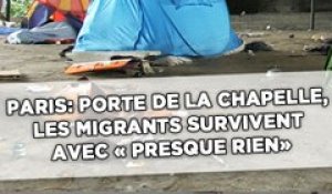 Paris: Les migrants porte de La Chapelle, des survivants