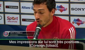 ICC - Hummels : ''Tolisso s’intègrera parfaitement à l’équipe''