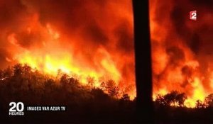 Bormes-les-Mimosas - Les images terrifiantes des incendies qui ont poussé des milliers de personnes à quitter leur maiso