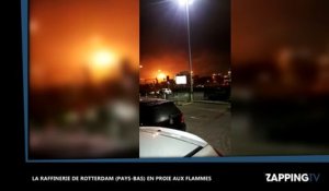 Rotterdam : gigantesque incendie dans la plus grande raffinerie d'Europe (vidéo)