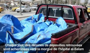 Des ruines à la morgue, à la recherche des disparus de Mossoul