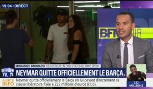 "Neymar n'est plus un joueur du FC Barcelone", annonce Mohamed Bouhafsi
