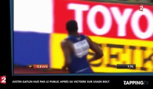 Justin Gatlin bat Usain Bolt : hué par la foule, il fait taire le stade (Vidéo)