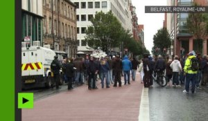 Royaume-Uni : Britain First et ses opposants manifestent à Belfast