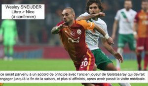JT du Mercato (07/08/17) : Sneijder à Nice, Dalbert à Inter Milan, Pereira vers PSG...