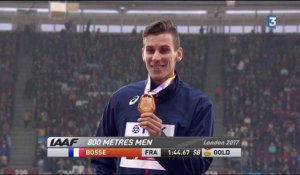 Mondiaux d’athlétisme : Le podium et la Marseillaise pour célébrer Pierre-Ambroise Bosse
