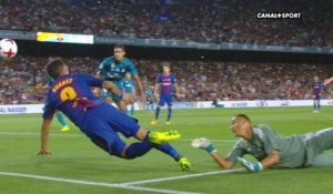 Finale Super Coupe d'Espagne - Faute sur Suarez ? Le Penalty est transformé par Messi !