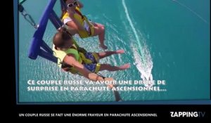 Un couple russe se fait une énorme frayeur en parachute ascensionnel (vidéo)