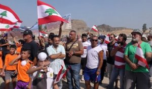 Manifestation au Liban contre l'enfouissement d'ordures en mer