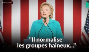 Hillary Clinton nous avait prévenus de la menace suprémaciste et raciste derrière Trump