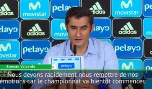 Supercoupe d'Espagne - Valverde : "Nous devons nous remettre de nos émotions"