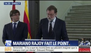 Attentats en Espagne: "L'objectif le plus important est d'être présent pour les personnes blessées", dit Mariano Rajoy