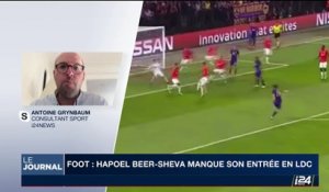 Football: Hapoël Beer-Sheva manque son entrée en LDC