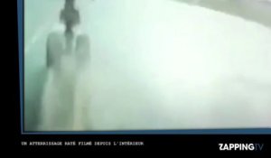L’atterrissage raté d’un avion filmé depuis l’intérieur (Vidéo)