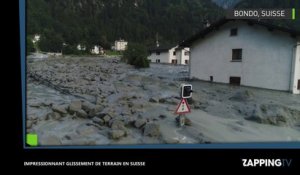 Suisse : Huit disparus dans un impressionnant glissement de terrain (vidéo)