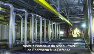 Visite à l'intérieur du réseau de froid Enertherm à la Défense