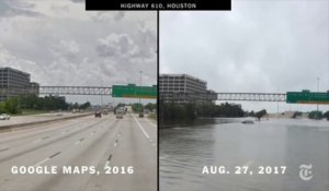 Houston avant / après l'ouragan... Images exceptionnelles !