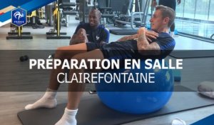 Equipe de France: la preparation en salle
