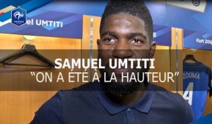 Samuel Umtiti : "On a été à la hauteur"